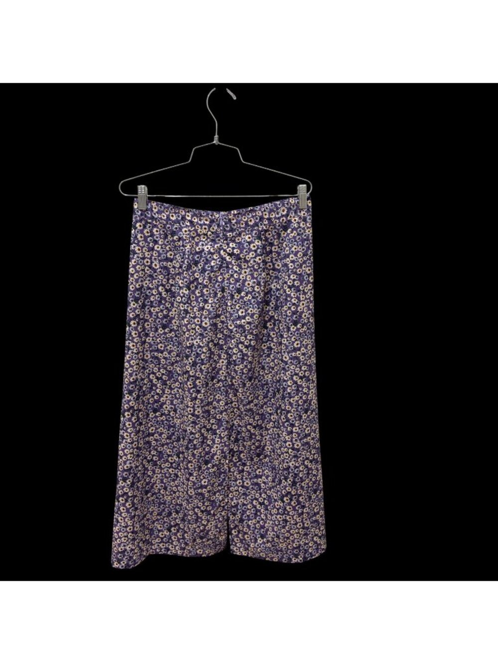 Maxi Skirt Sunflower Microfloral Print  With Slits